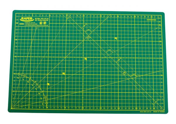 TABLA DE CORTE BIFAZ-A3-45x30cm.VERDE
