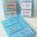 Porta-Tarjetas 20 Paginas Azul/Trasl